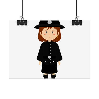 Charming Firefighter Rolled Posters for Kids' Rooms, Playful Wall Art, Fire Safety Decor, Kids' Gifts, Educational Prints