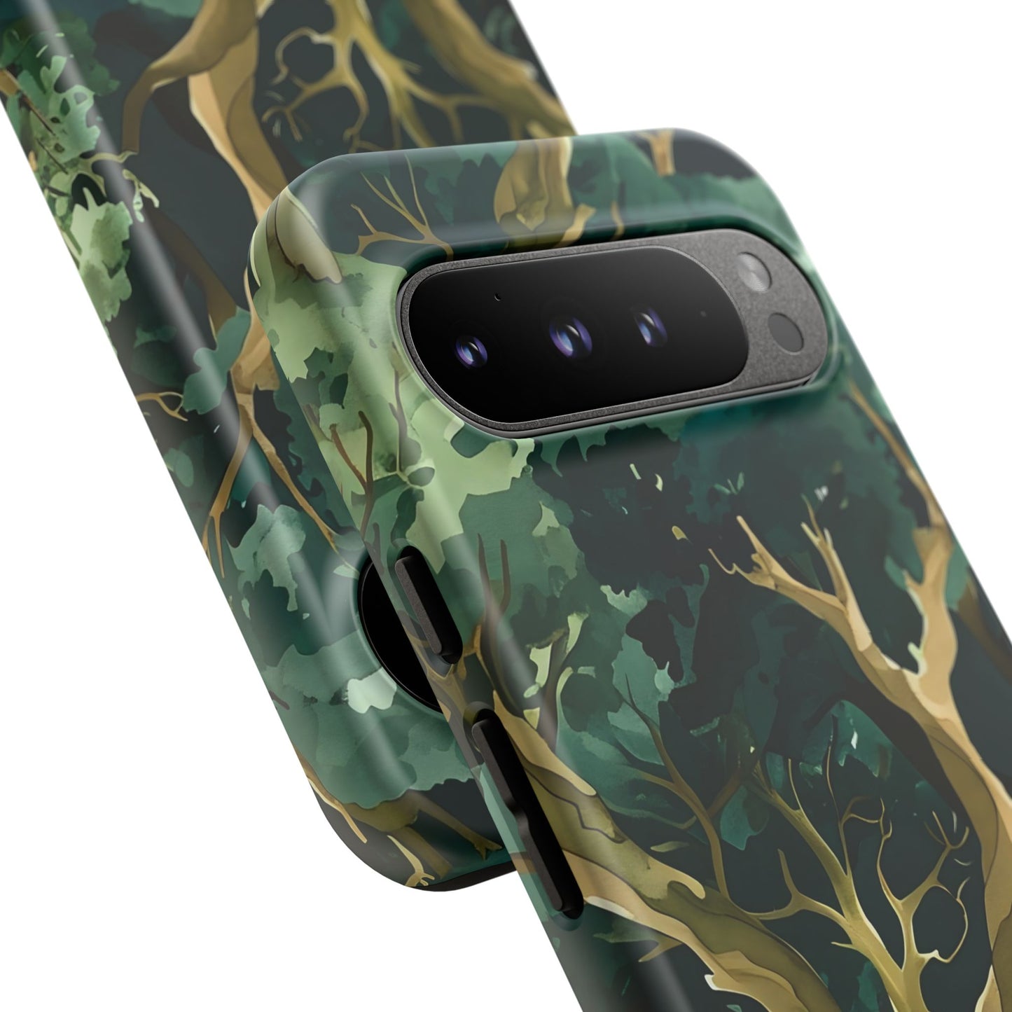 Forest Green Phone Case, Nature-Inspired Tough Cases, Eco-Friendly Gift, Outdoor Lover Accessory, Unique Phone Cover