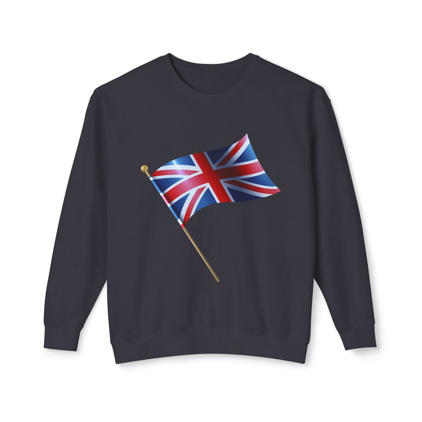 Unisex Lightweight Crewneck Sweatshirt - Classic UK Flag