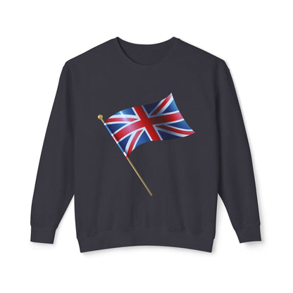 Unisex Lightweight Crewneck Sweatshirt - Classic UK Flag