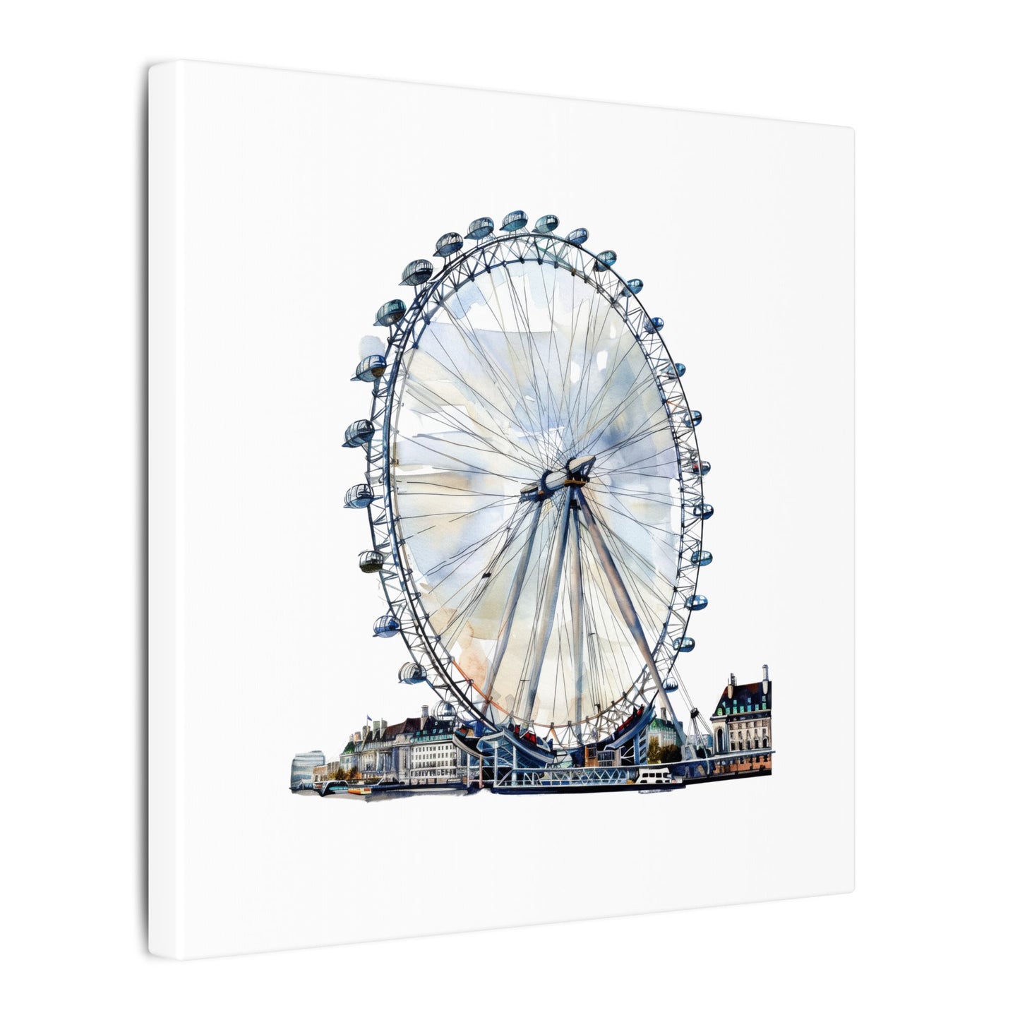 London Eye Canvas Print, Wall Art Decor, Travel Gift, Home Decoration, Unique Art Piece