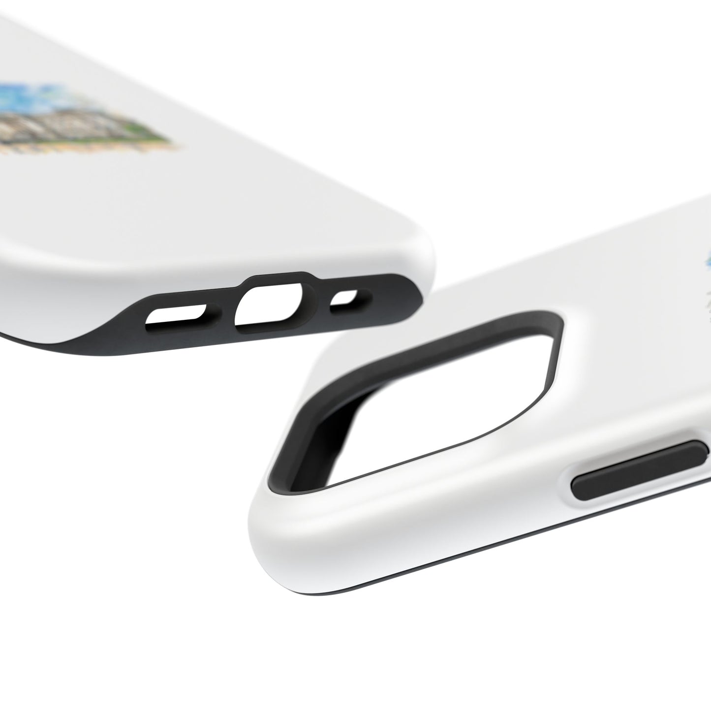 Artistic Magnetic Phone Case, Custom Tough Case, Unique Phone Cover, Gift for Travelers, Landscape Design, Protective Case