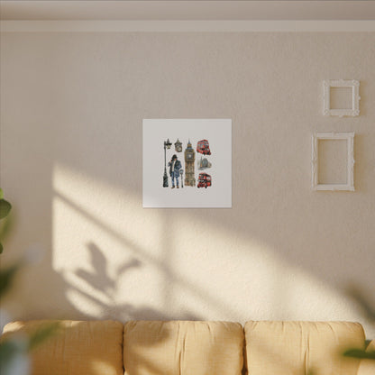 Canvas Art Print, London Skyline, Home Decor, Wall Art, Gift Idea, Travel Memories, Modern Wall Art