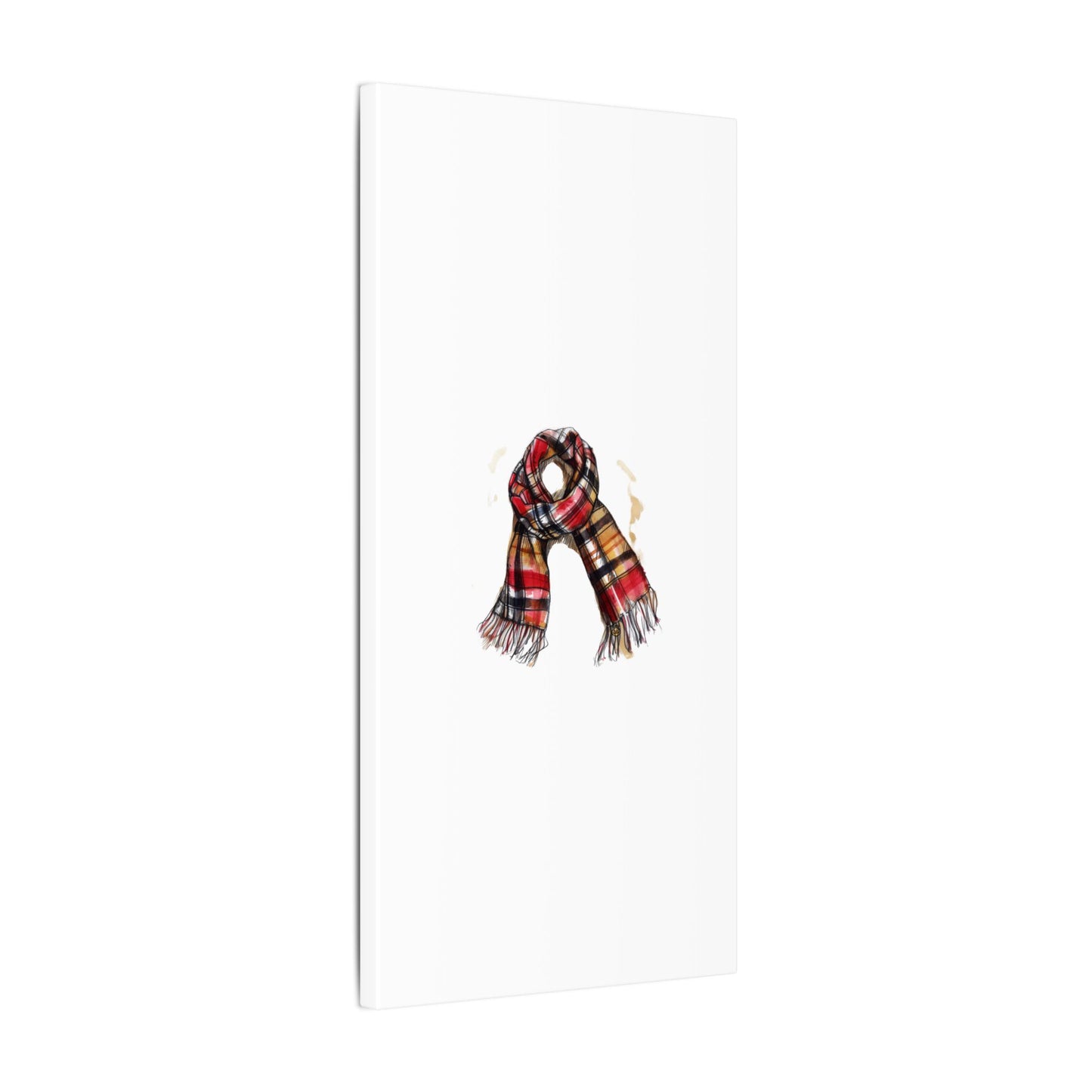 Autumn Scarf Canvas Art Print | Cozy Home Décor, Gift for Fall Lovers, Seasonal Wall Art, Unique Interior Design