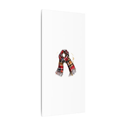 Autumn Scarf Canvas Art Print | Cozy Home Décor, Gift for Fall Lovers, Seasonal Wall Art, Unique Interior Design