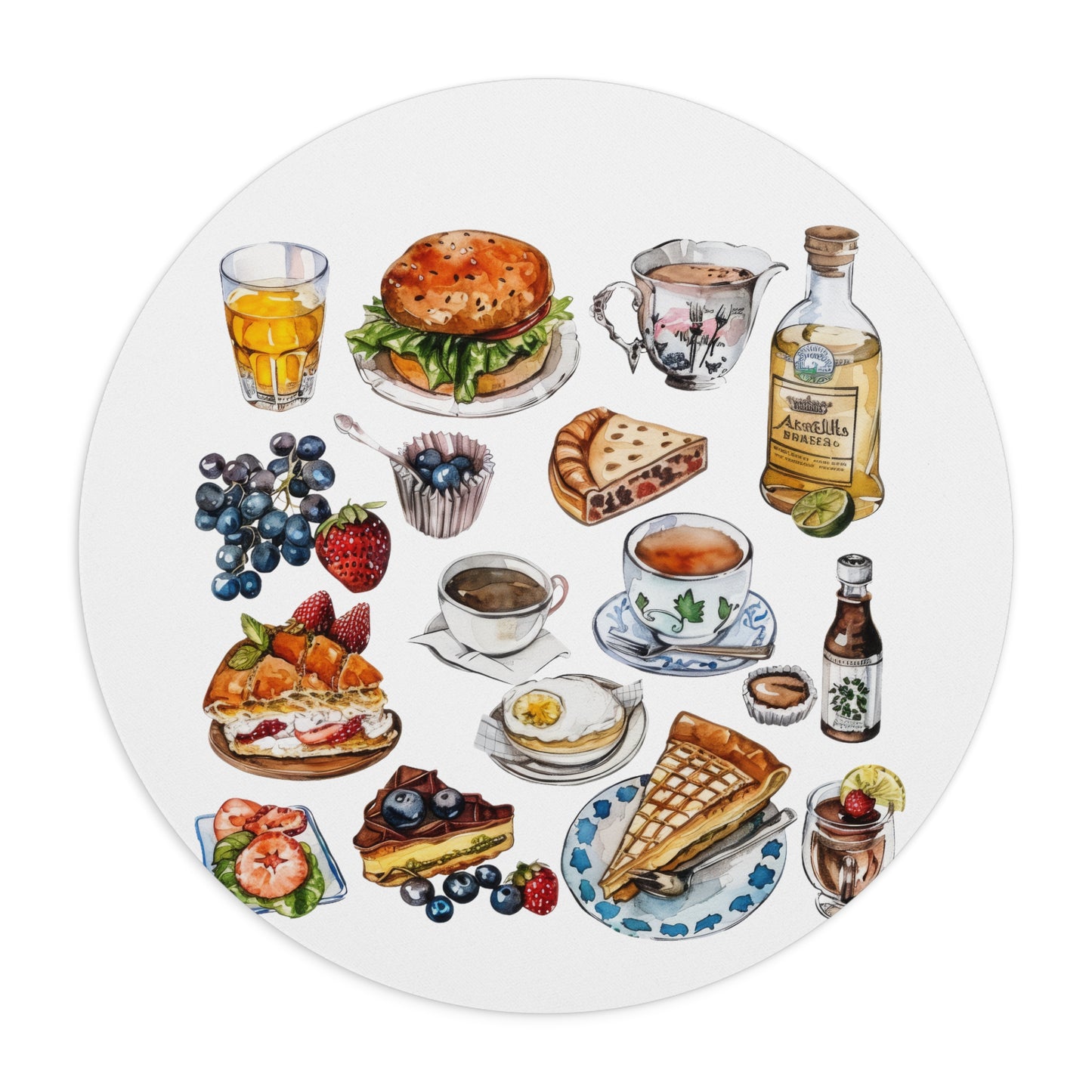 Delicious Delights Mouse Pad | Foodie Gift, Kitchen Decor, Office Supply, Baking Enthusiast, Culinary Lover