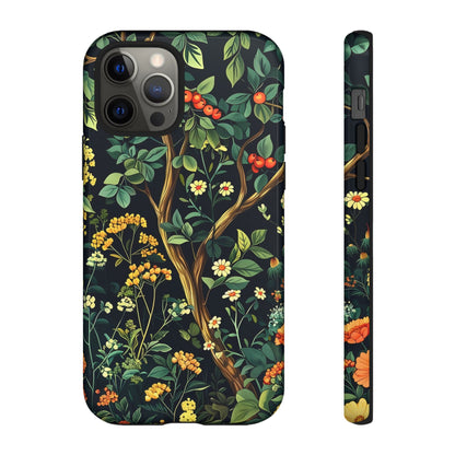 Floral iPhone Case, Nature Inspired Tough Case, Botanical Phone Cover, Eco-Friendly Gift, Unique Floral Design