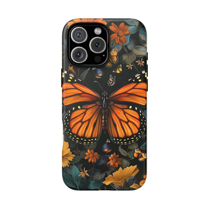 Monarch Butterfly Phone Case, Tough Cases, Nature Lover Gift, Floral Mobile Cover, Eco-Friendly Phone Accessory, Butterfly Design