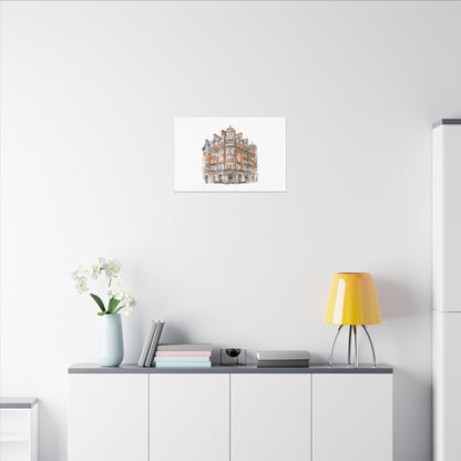 Artistic Matte Canvas Print of Historic Building, Wall Art Decor, Home Interior, Unique Gift, Fine Art, Architecture Lover, Urban Design