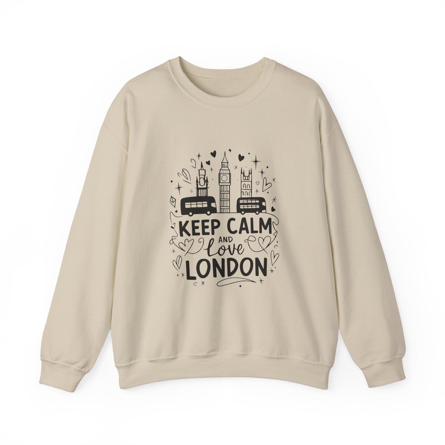 Unisex Heavy Blend™ Crewneck Sweatshirt Trendy - Keep Calm and love London