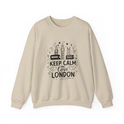Unisex Heavy Blend™ Crewneck Sweatshirt Trendy - Keep Calm and love London