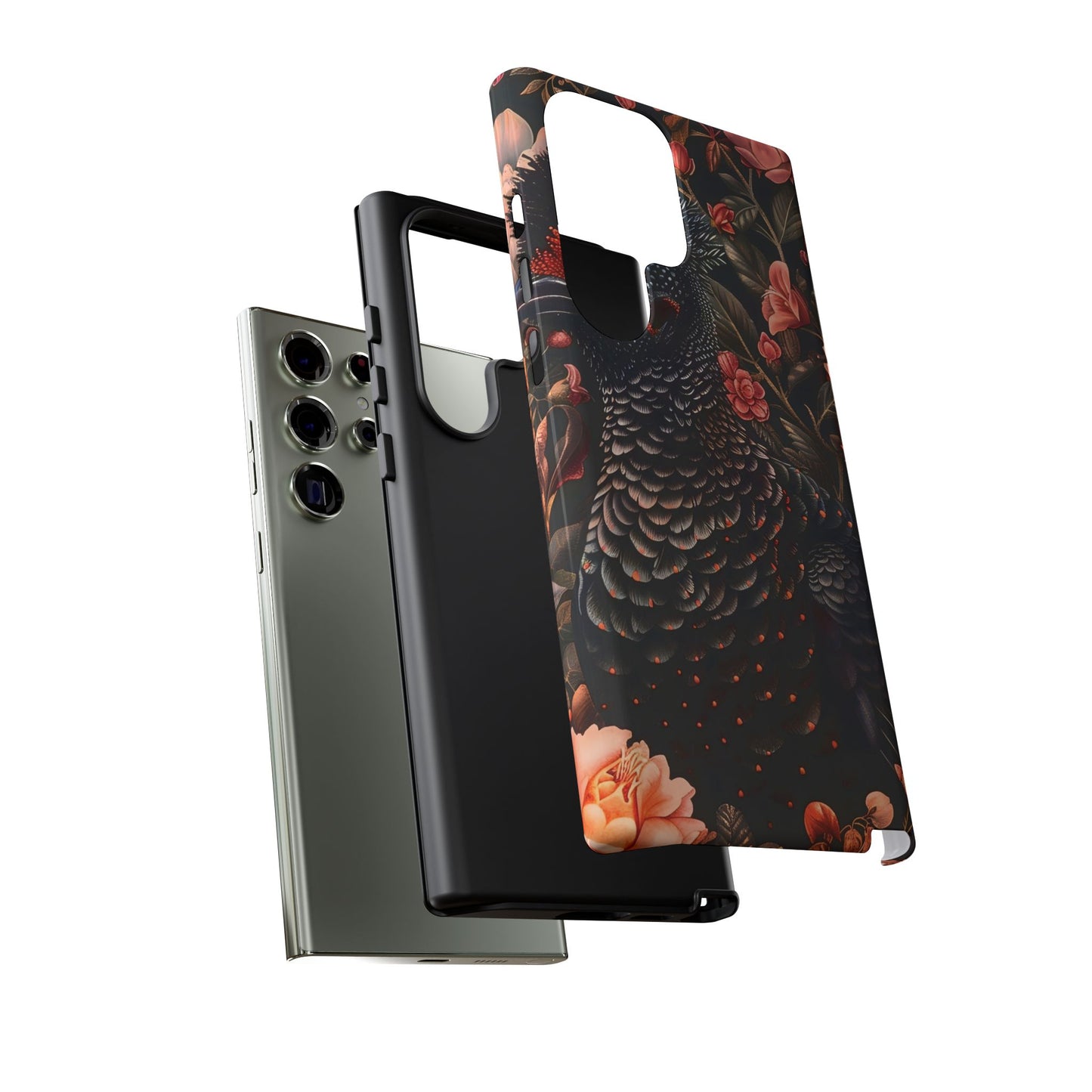 Tough Cases: Floral Design Phone Case, Stylish Protection for Your Phone, Unique Gift for Bird Lovers, Vibrant Floral Art, [...]