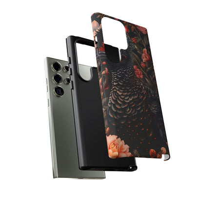 Tough Cases: Floral Design Phone Case, Stylish Protection for Your Phone, Unique Gift for Bird Lovers, Vibrant Floral Art, [...]