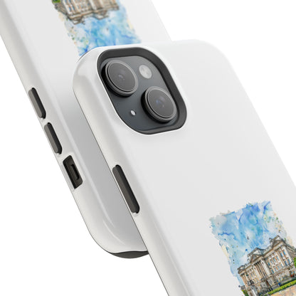 Artistic Magnetic Phone Case, Custom Tough Case, Unique Phone Cover, Gift for Travelers, Landscape Design, Protective Case