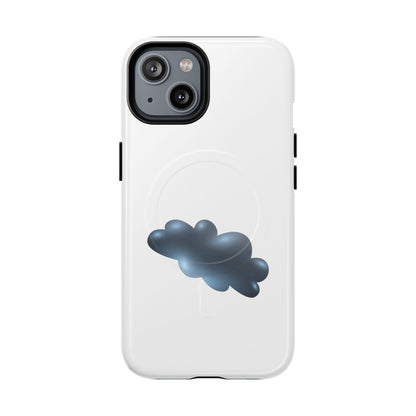 Stylish Magnetic Phone Case, Tough Protective Case, Cloud Design Phone Cover, Unique Gift for Tech Lovers, Trendy Mobile Accessories