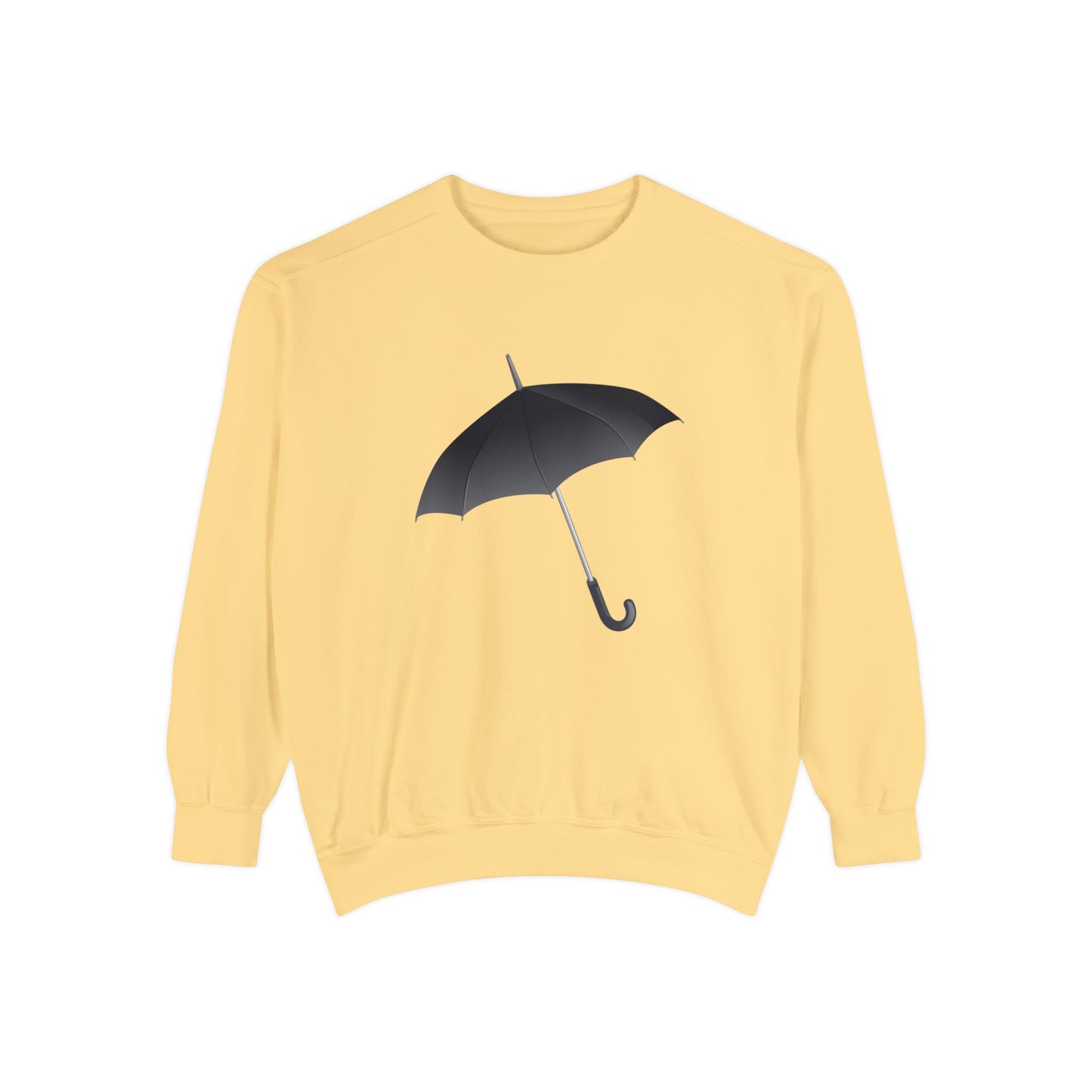 Unisex Garment-Dyed Sweatshirt Elegant - Regal Royal Umbrella