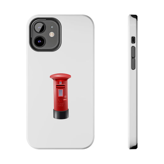 Red Mailbox Tough Phone Case, Durable Phone Cover, Unique Gift, Post Office Style, Trendy Phone Accessory