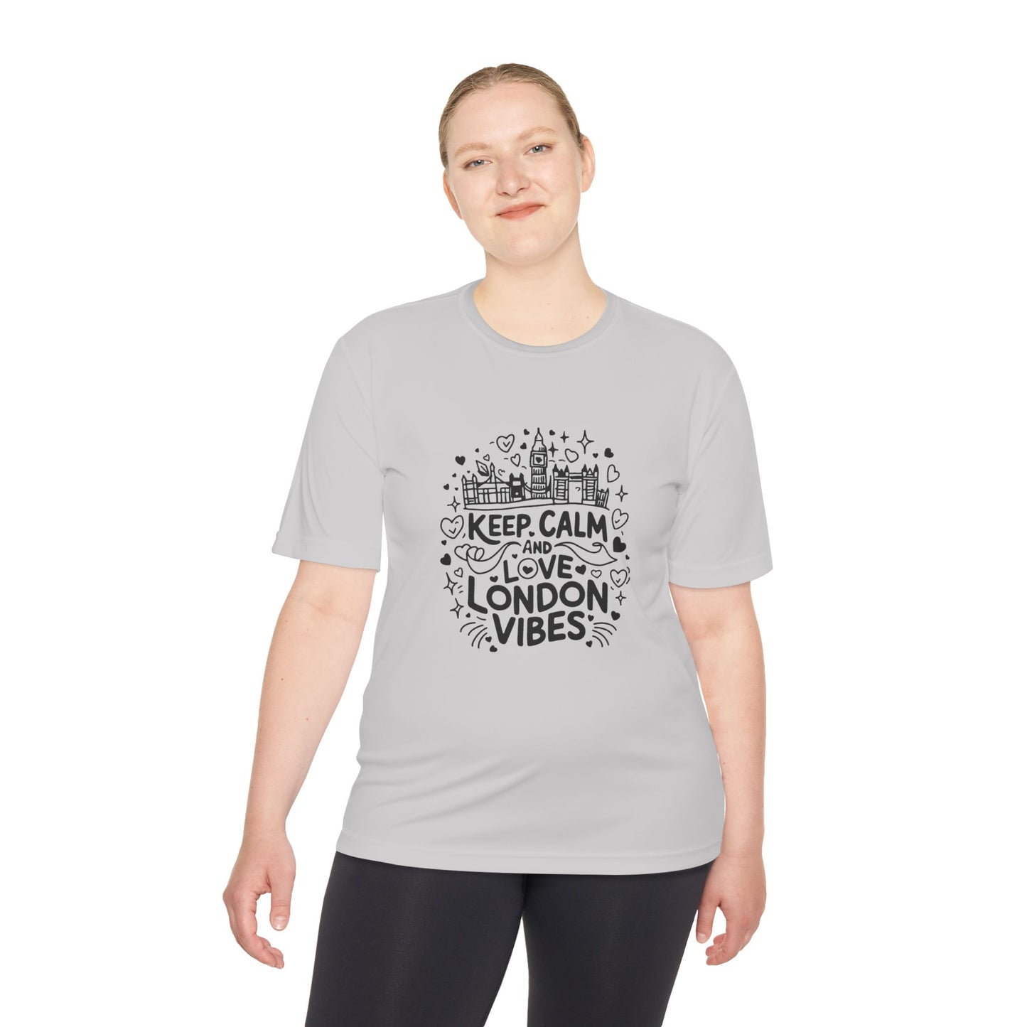Unisex Moisture Wicking Tee - Keep calm and love London vibes