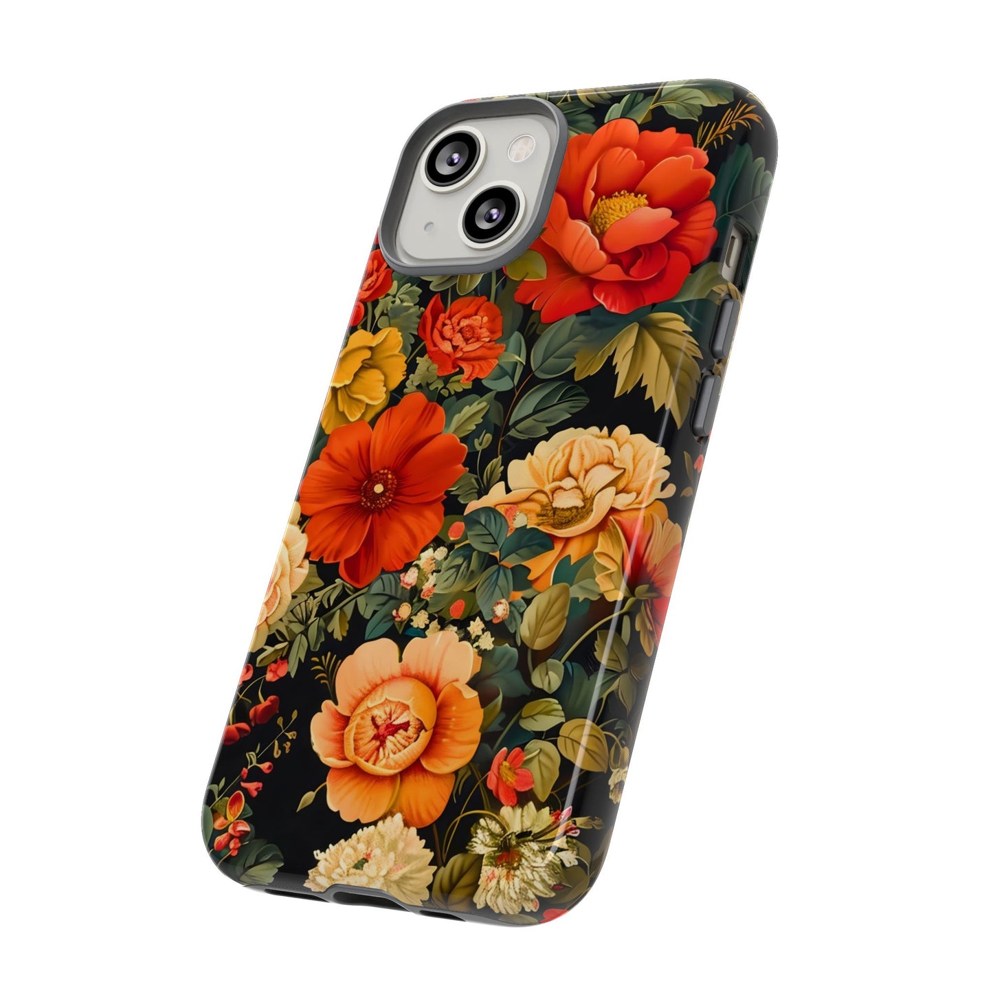 Floral Phone Case, Tough Cases, Decorative Tech Accessories, Gift for Her, Nature Lover Gift, Boho Style Case, Spring Floral Cover