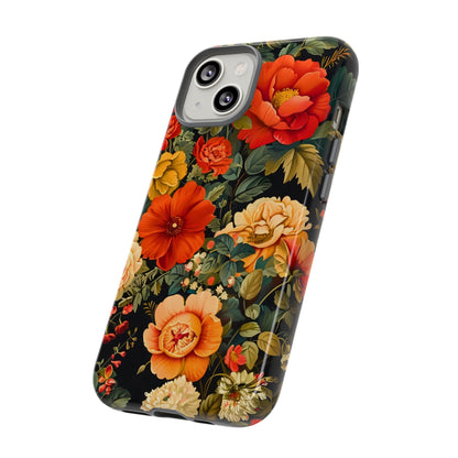 Floral Phone Case, Tough Cases, Decorative Tech Accessories, Gift for Her, Nature Lover Gift, Boho Style Case, Spring Floral Cover