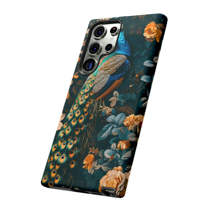 Peacock Phone Case - Elegant Floral Design, Tough Case for Protection, Unique Gift for Nature Lovers, Stylish Accessory, Eco-Friendly
