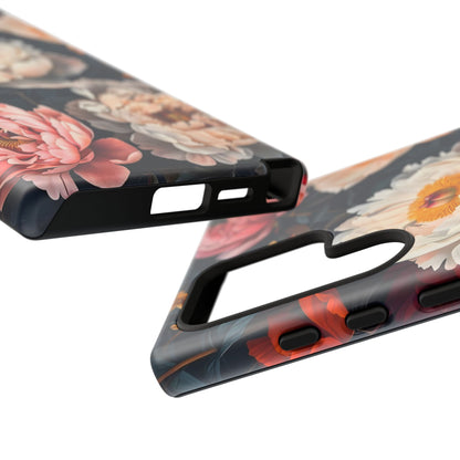 Floral Phone Case, Tough Phone Cover, Flower Design, Unique Gift for Her, Trendy Accessory, Spring Decor