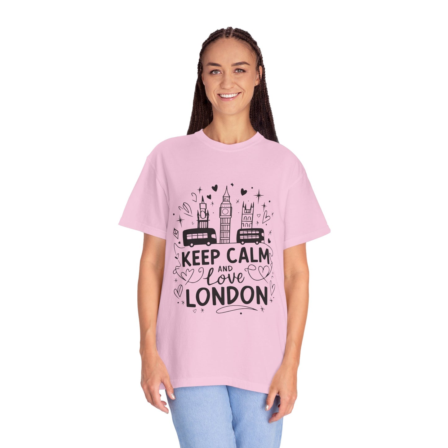 Unisex Garment-Dyed T-shirt - Keep Calm and Love London