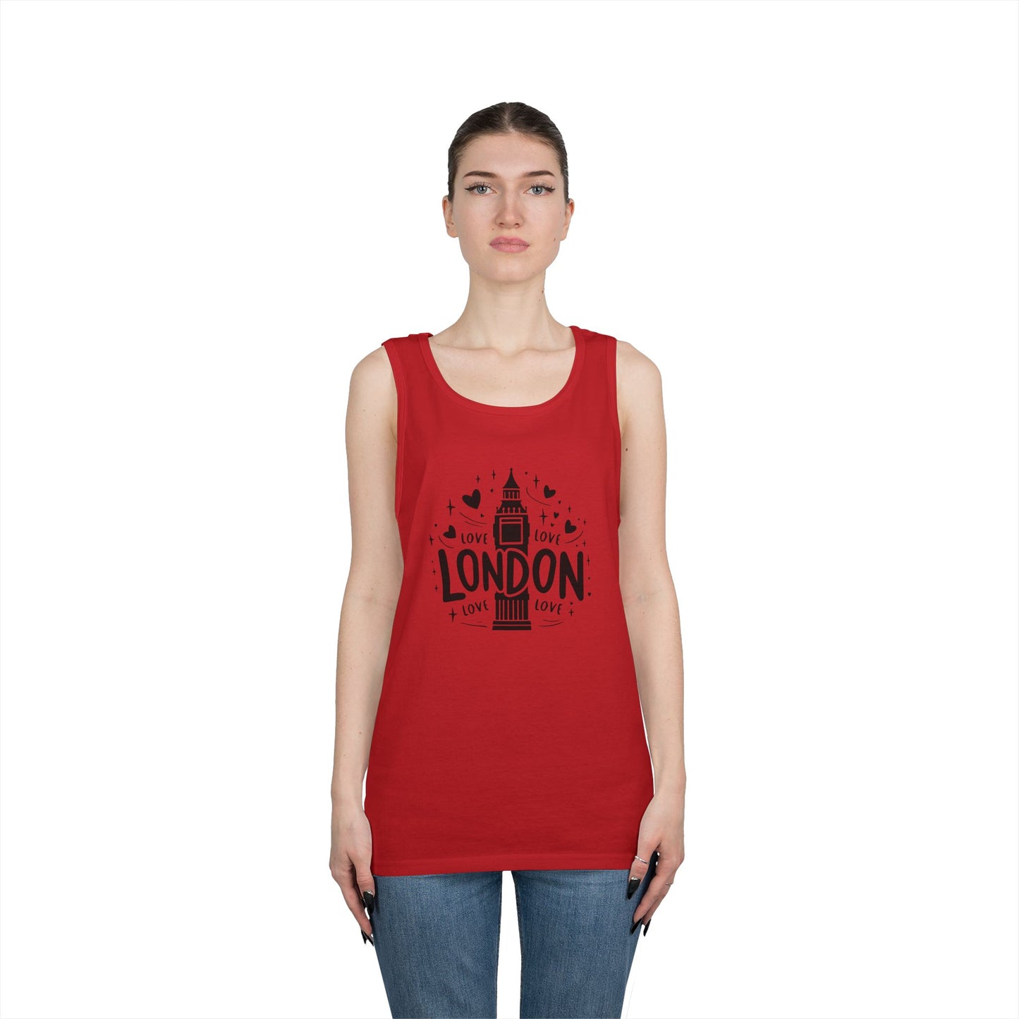Unisex Heavy Cotton Tank Top - Love London