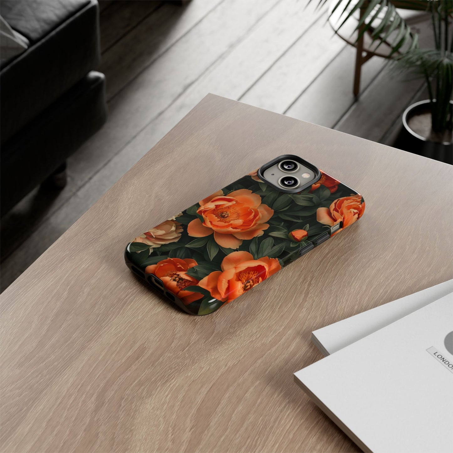 Stylish Floral Phone Case, Tough Cases, Floral Phone Cover, Gift for Her, Spring Accessories, Mother's Day, Phone Protection