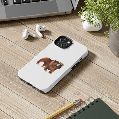 Bulldog Tough Phone Case, Durable Dog Lover Accessory, Pet-Themed Phone Cover, Unique Gift for Dog Owners, Cute Pet Cases