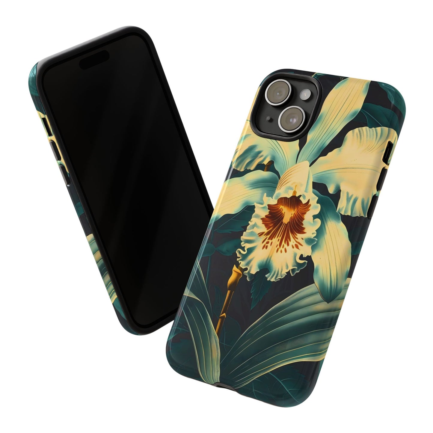 Floral Phone Case - Tough Cases with Orchid Design, Durable Smartphone Cover for Nature Lovers, Floral Gift for Her, Botanical [...]