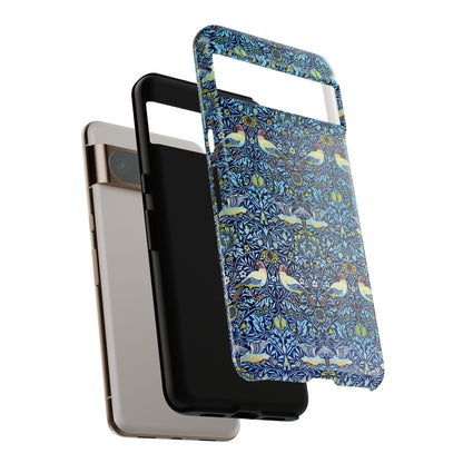 Bird and Floral Pattern Phone Case, Tough Cases, Gift for Nature Lovers, Eco-friendly, Custom Phone Accessories, All-Occasion