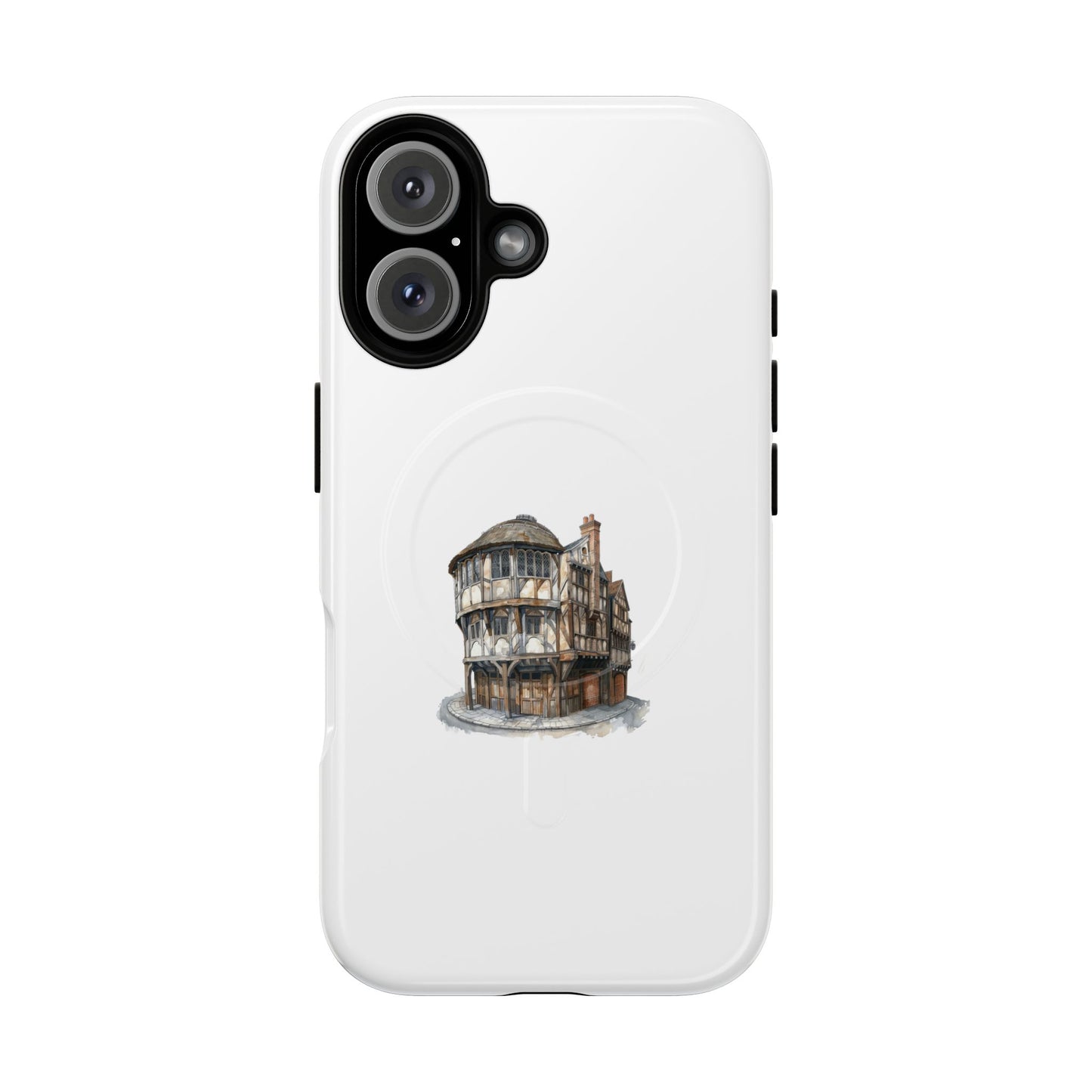 Durable Magnetic Phone Cases with Vintage Architecture Design, Personalized Phone Protection, Unique Gift for Travelers, Stylish Tech [...]