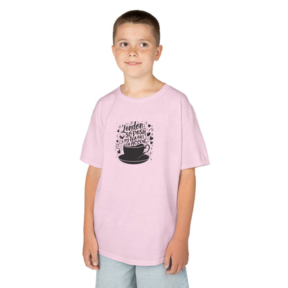 Kids Cotton Tee – London so posh my tea has an accent – Perfect for Coffee Lovers!