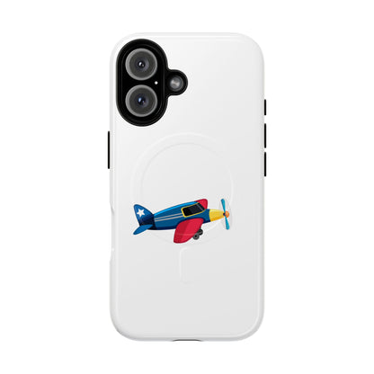 Airplane Tough Magnetic Phone Case, Cute Phone Cover, Gifts for Travelers, Kids and Adults, Aviation Themed, Durable Phone Case