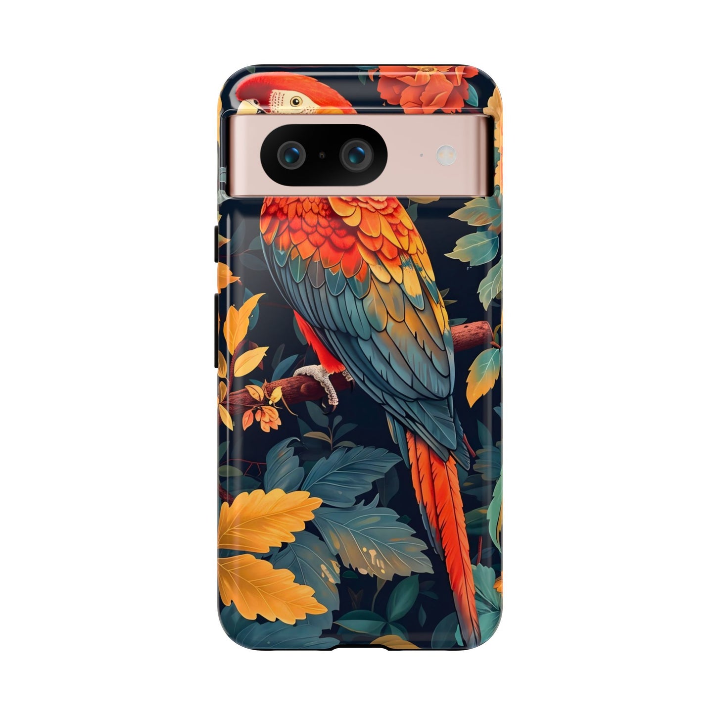 Vibrant Parrot Phone Case - Tough, Stylish, Nature-Inspired, Tropical, Wildlife, Perfect Gift, Summer Vibes