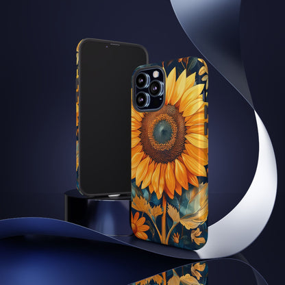 Sunflower Phone Case - Floral Design for Nature Lovers, Cute Spring Accessory, Gift for Her, Eco-Friendly Cover