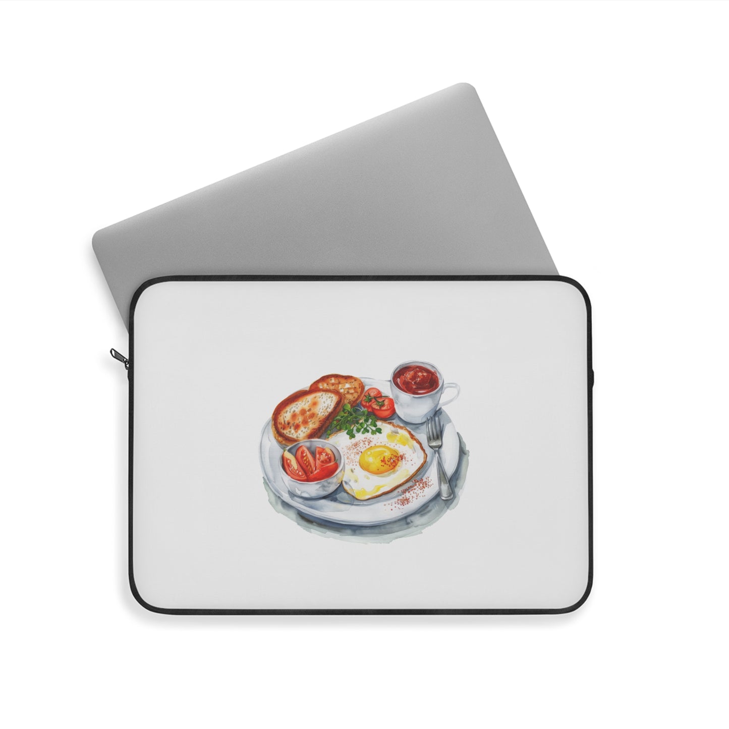 Breakfast-Inspired Laptop Sleeve | Cozy & Functional | Gifts for Foodies, Office Workers, Students | Cute Tech Accessory