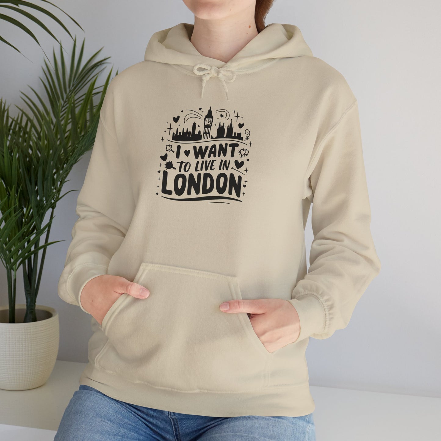 Unisex Heavy Blend™ Hooded Sweatshirt - I want to live in London