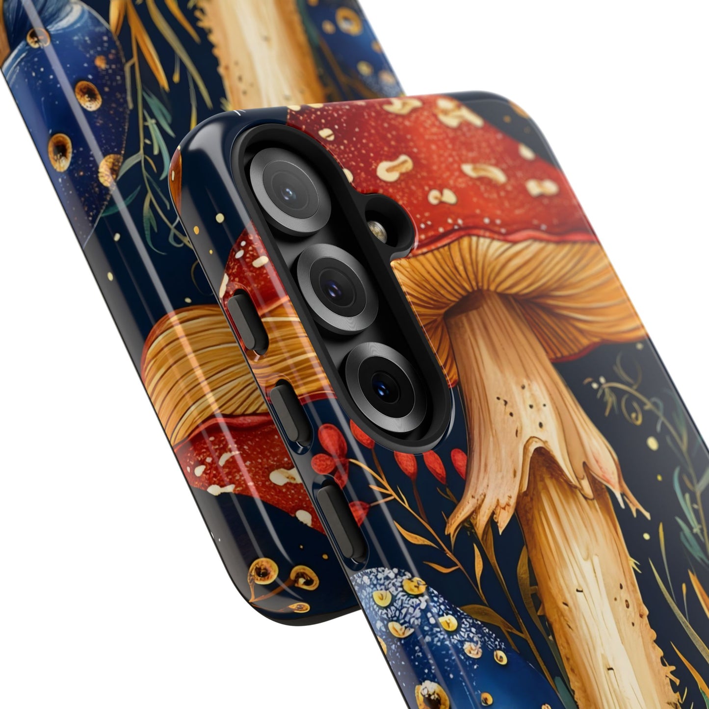 Mushroom Phone Case with Nature Design, Tough Phone Cover, Eco-Friendly Case, Gift for Nature Lovers, Unique Phone Accessory