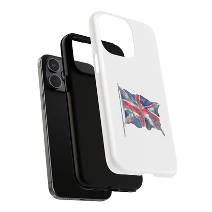 UK Flag Tough Magnetic Phone Case, Durable Phone Cover, Custom MagSafe Compatible, Gifts for Travelers, British Flag Mac Case