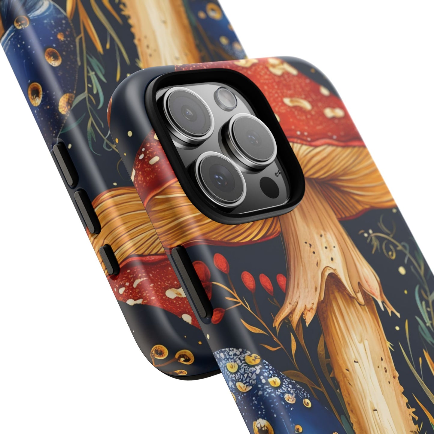 Mushroom Phone Case with Nature Design, Tough Phone Cover, Eco-Friendly Case, Gift for Nature Lovers, Unique Phone Accessory