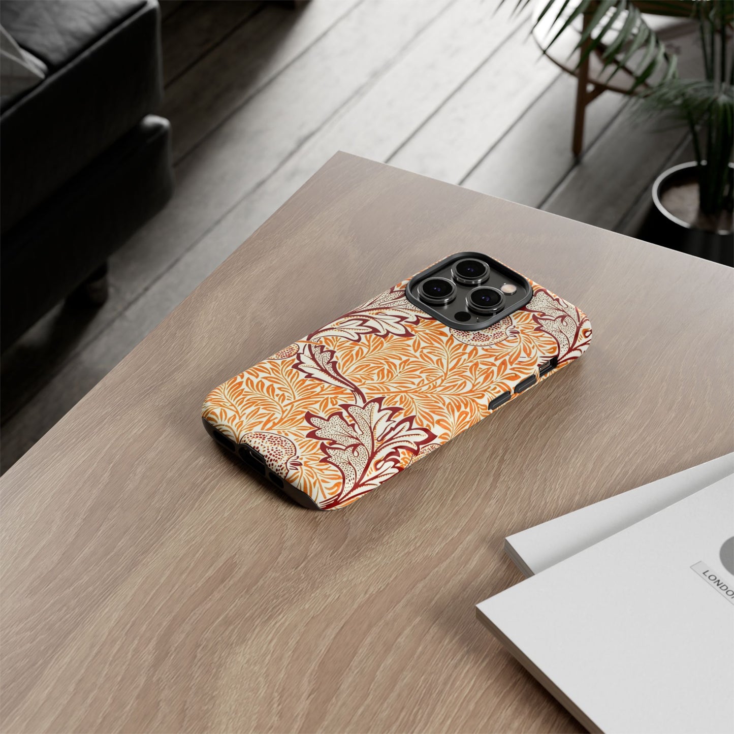 Stylish Phone Case, Tough Cases with Floral Design, Protective Cover, Gift for Her, Cute Phone Accessory