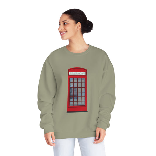 Unisex NuBlend® Crewneck Sweatshirt - Iconic British Public Telephone