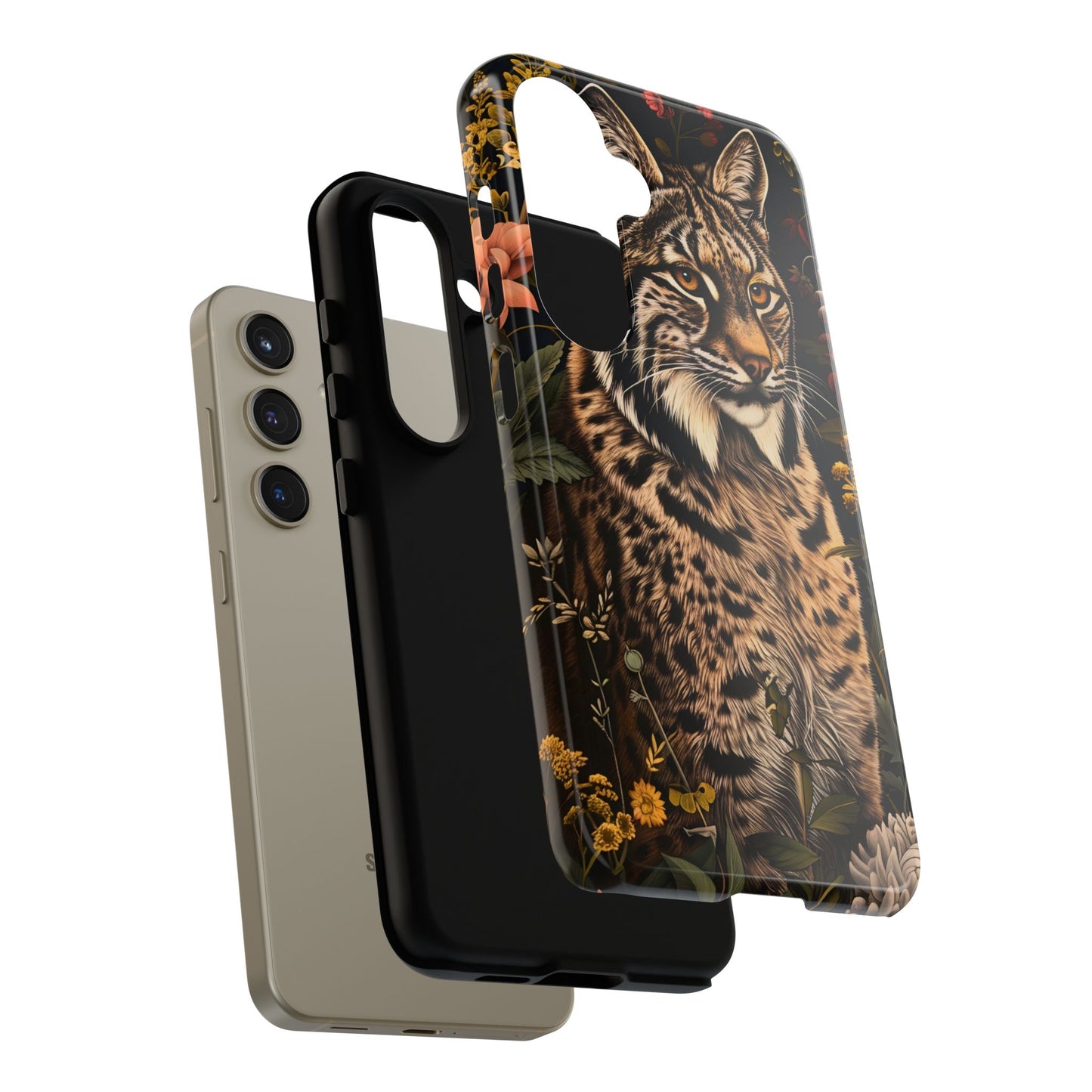 Wildlife Phone Case with Lynx Design, Tough Cases, Animal Lovers Gift, Nature Inspired Accessories, Unique Tech Protection