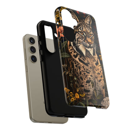 Wildlife Phone Case with Lynx Design, Tough Cases, Animal Lovers Gift, Nature Inspired Accessories, Unique Tech Protection