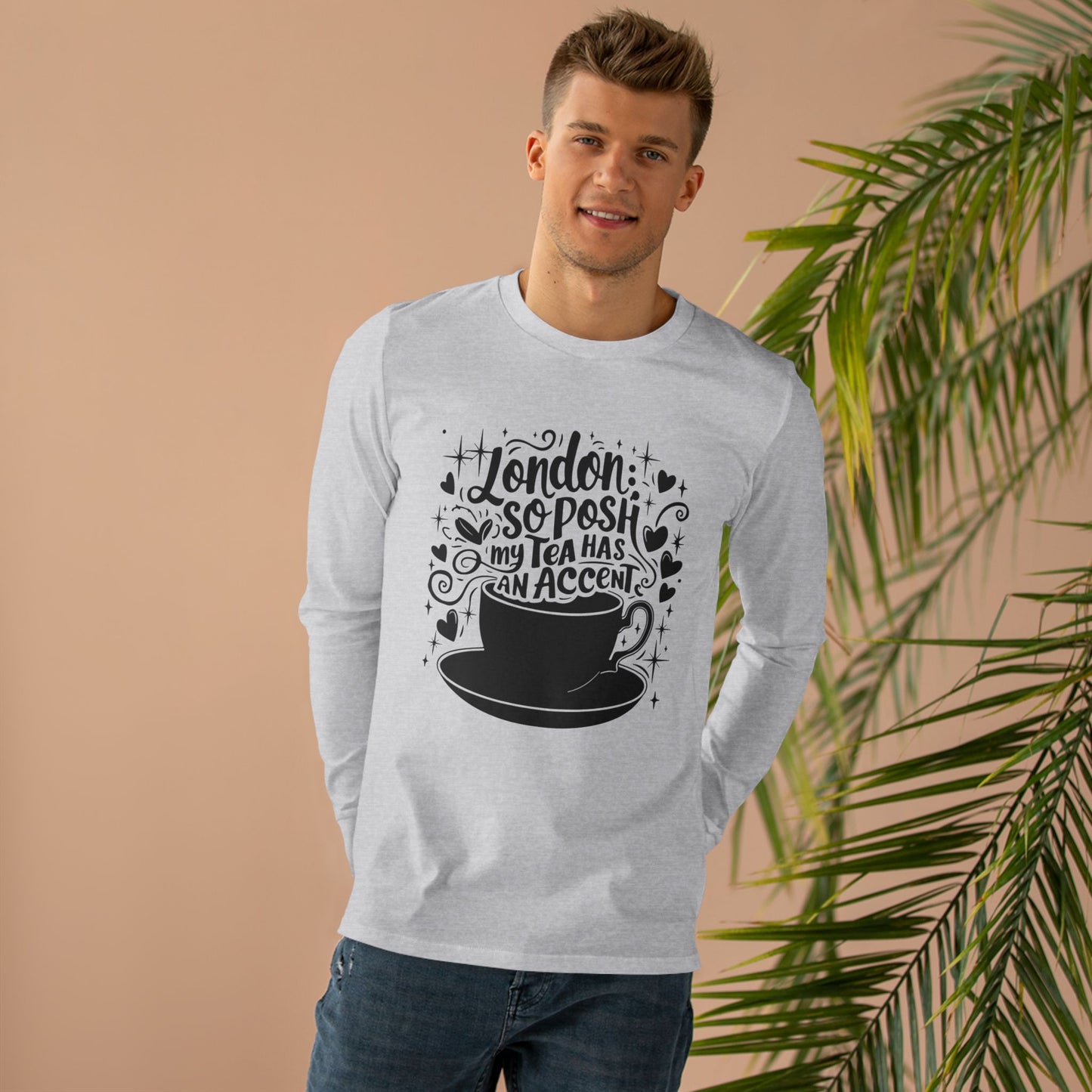 Men’s Base Longsleeve Tee - London's Nostalgic Tea