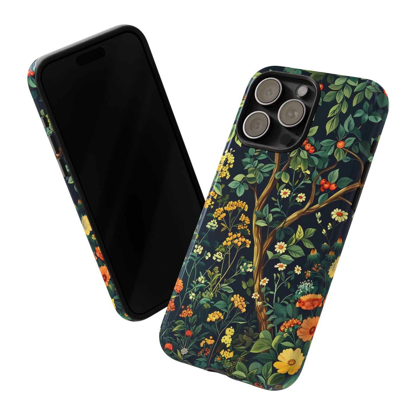 Floral Phone Case - Tough Cases, Colorful Nature Design, Gift for Flower Lovers, Phone Accessory, Unique Cell Phone Cover