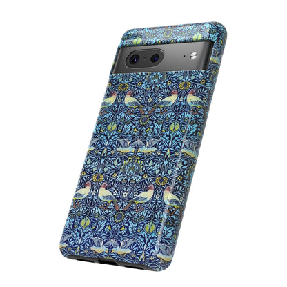 Bird and Floral Pattern Phone Case, Tough Cases, Gift for Nature Lovers, Eco-friendly, Custom Phone Accessories, All-Occasion