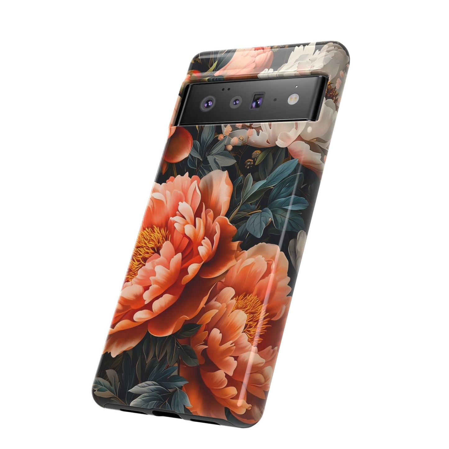 Floral Phone Case - Tough Cases, Durable Cover, Flower Design, Unique Gift, Phone Accessories